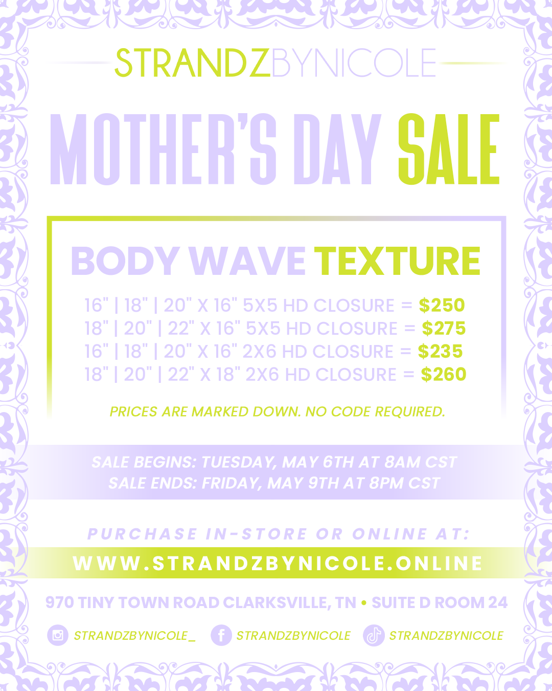 Mother’s Day Sale